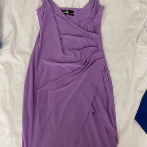 Purple bodycon mini dress